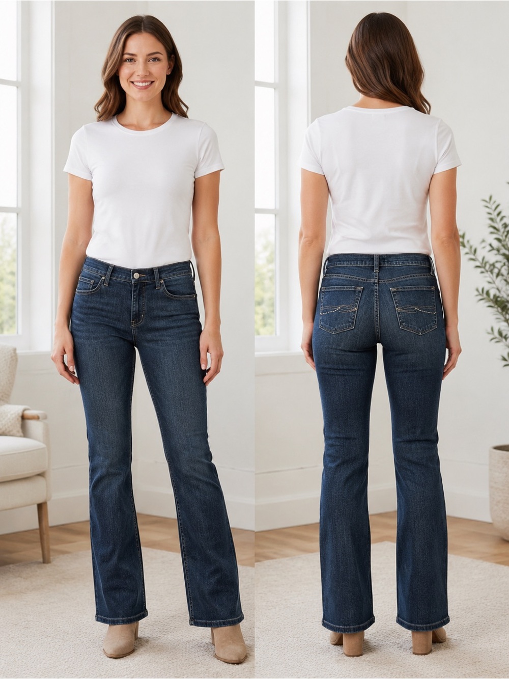 Wrangler “As Real” as Bootcut Jeans Dark Blue Flare for Women/Size 10/Western